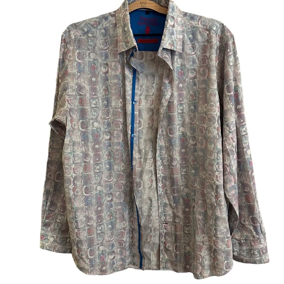 Visconti Limited Edition Signature Series Multi-Color Mens Shirt Size Large - Picture 2 of 7